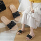 2021 New Summer Slippers Women's Outer Wear Fashion Bows All-match Non-slip Sandals Ladies Slippers