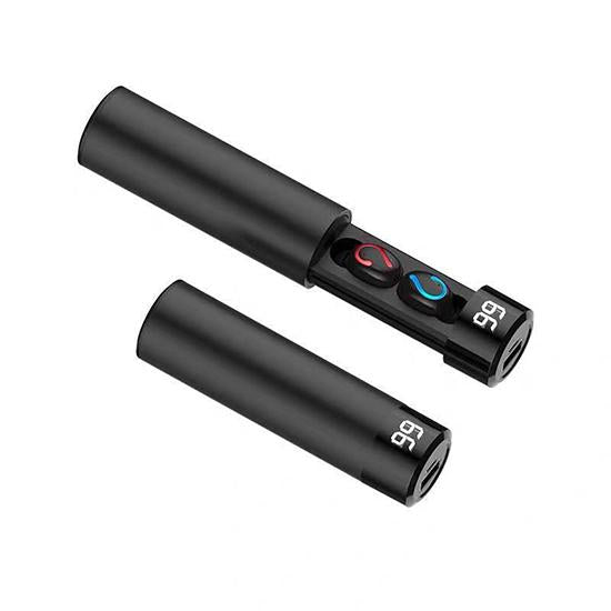 HIFI Slider Headphone Bluetooth Earphones Mini LED Display 3500mah Power Bank Sport Wireless Headset