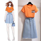 Summer Women Midi Denim Skirt Fashion Casual Tassel A-line Harajuku Female Light Blue Skirt Jeans Elegant Pocket Moda Mujer