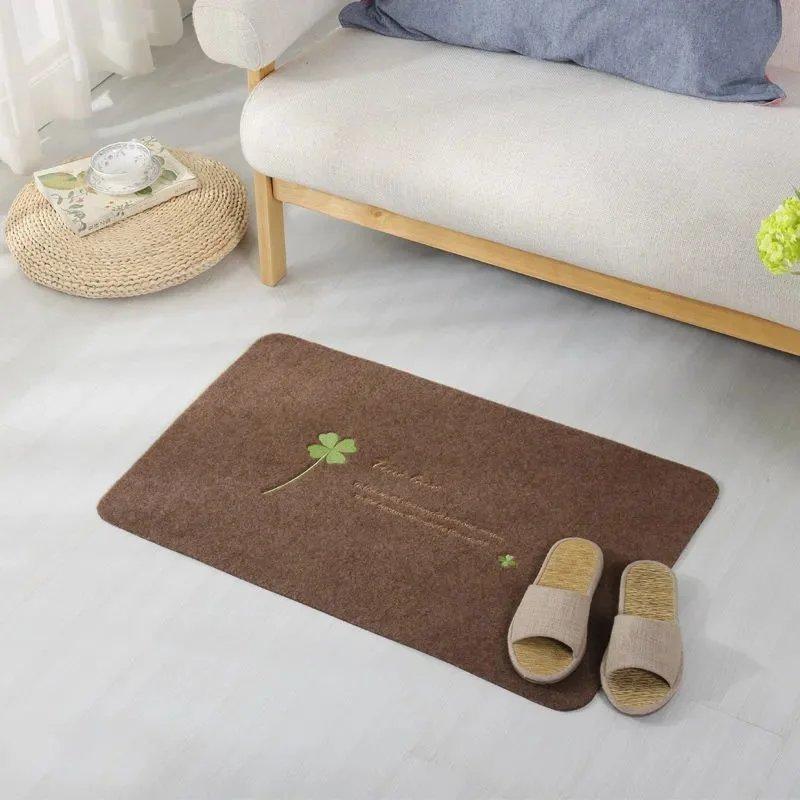 Household Kitchen Non Slip Mat Doormat Door Mat Entrance Door Carpet Bedroom Bathroom Toilet Absorbent Carpet