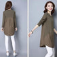 Female Autumn T-shirt Tops Women's Casual Splicing Round Neck Long Sleeve Loose Fashion stitching Pullover Tops