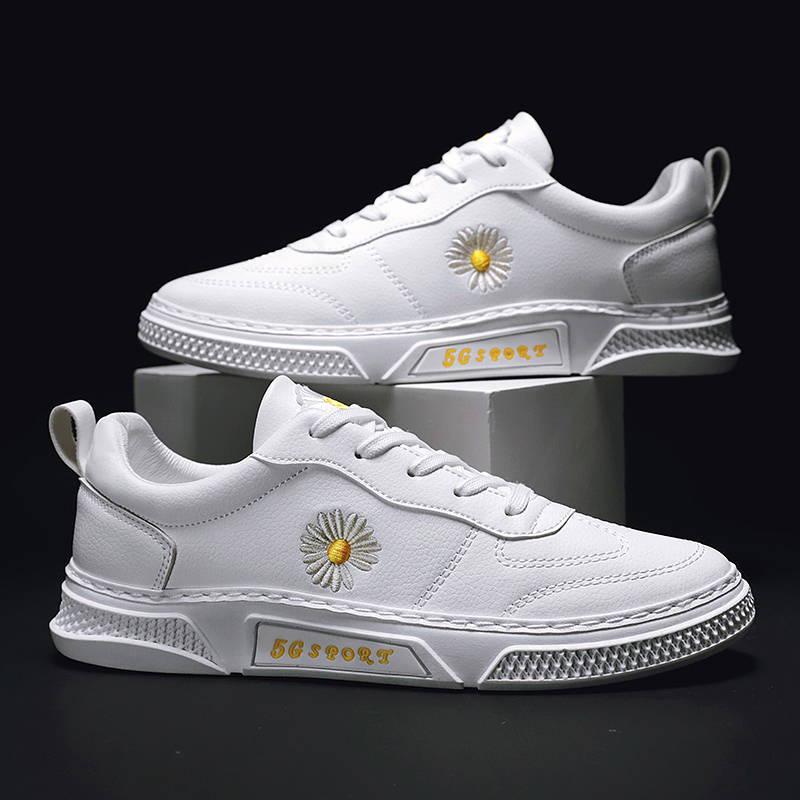 Little Daisy Men's Shoes Korean Trendy White Shoes Men's Casual Board Shoes Wild Student White Shoes