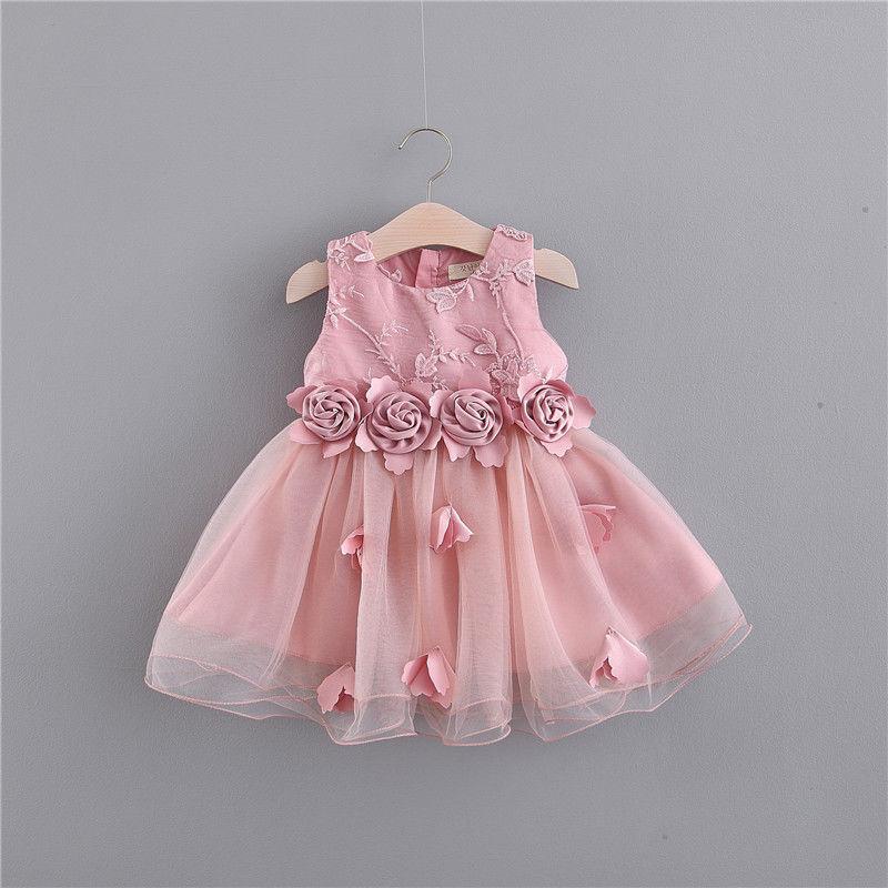 Ma&Baby 1-7Y Summer Princess Toddler Kid Child Girls Tutu Dress Party Wedding Birthday Dresses for Girl Pearl Bow Costumes