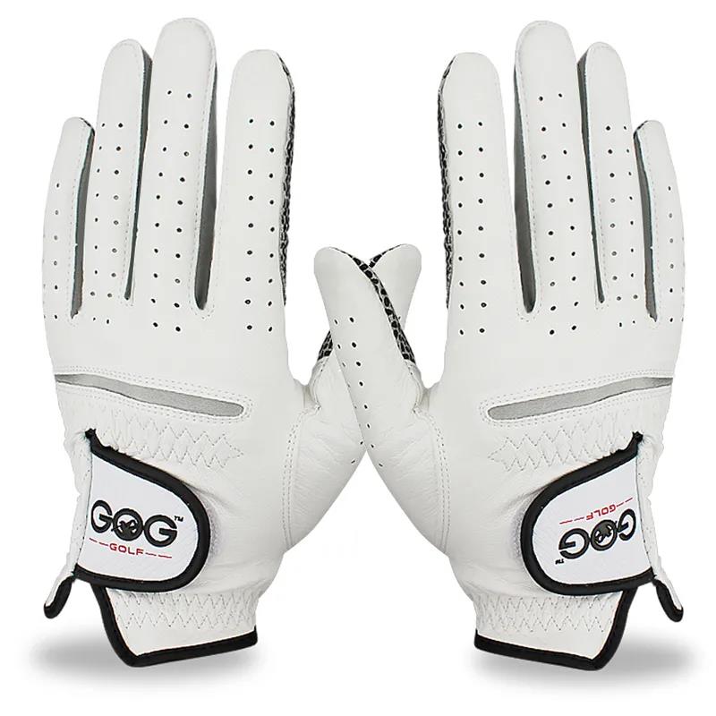 Men's Golf Gloves Sheepskin Non-slip Wear-resistant Left and Right Hand Breathable Sports Gloves Training Golf Gloves