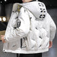 White Duck Down Winter Men's Student Hooded Jacket Youth Men's Lightweight Down Jacket