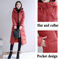 Women's Down Cotton Jacket Winter Long Section Over The Knee Thick Slim Slimming Coat Women