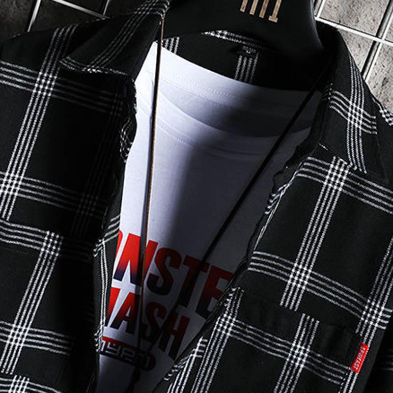 Men's Short-sleeved Shirts Summer Business Formal Wear Korean Casual Short-sleeved Square-neck Stitching Shirts Men's Half-sleeved T-shirts