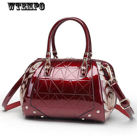 American Fashion Casual Leather Texture Handbags Shoulder Bag Messenger Bag