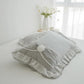 Two-pack Princess Lace Cotton Pillowcases Double Ruffle Pillowcases