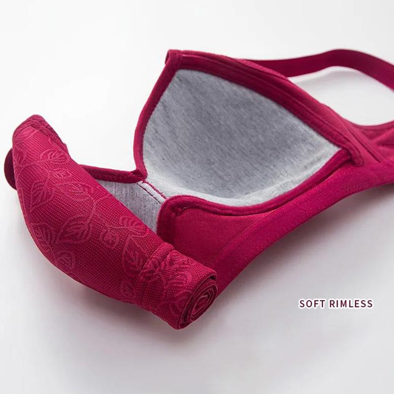 Large-size Thin Anti-sagging Anti-sagging Breast-collecting Type Non-steel Ring Non-magnetic Underwear Bra Women's Bra Large-size Underwear Women