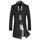 Woolen coat Large size Windbreaker Men's clothes Autumn And Winter  Medium and long section