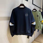 Sweater Men's Trendy Ins Europe and The United States Hip-hop Style Autumn and Winter Men's Loose Long-sleeved All-match Round Neck T-shirt
