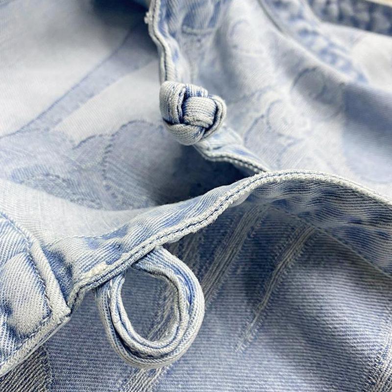 Retro Chinese Style  Women's Denim Vest Sleeveless Spring and Summer Loose Casual Coat Irregular