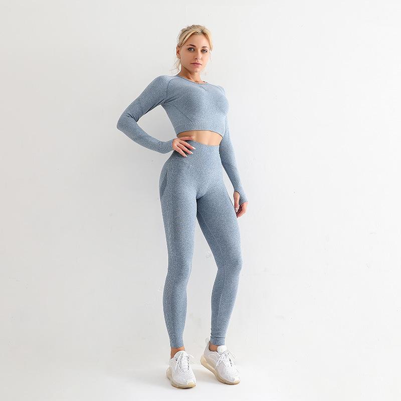 Yoga Clothing Set Sports Suit Women Sportswear Sports Outfit Fitness Set Athletic Wear Gym Seamless Workout Clothes for Women Fitness Jogging Suit