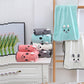 Flannel Soft Bath Towels Bath Towels Cute Pure Cotton Absorbent Household Non-linting Bath Towels Skin-friendly Soft and Washable Without Fading