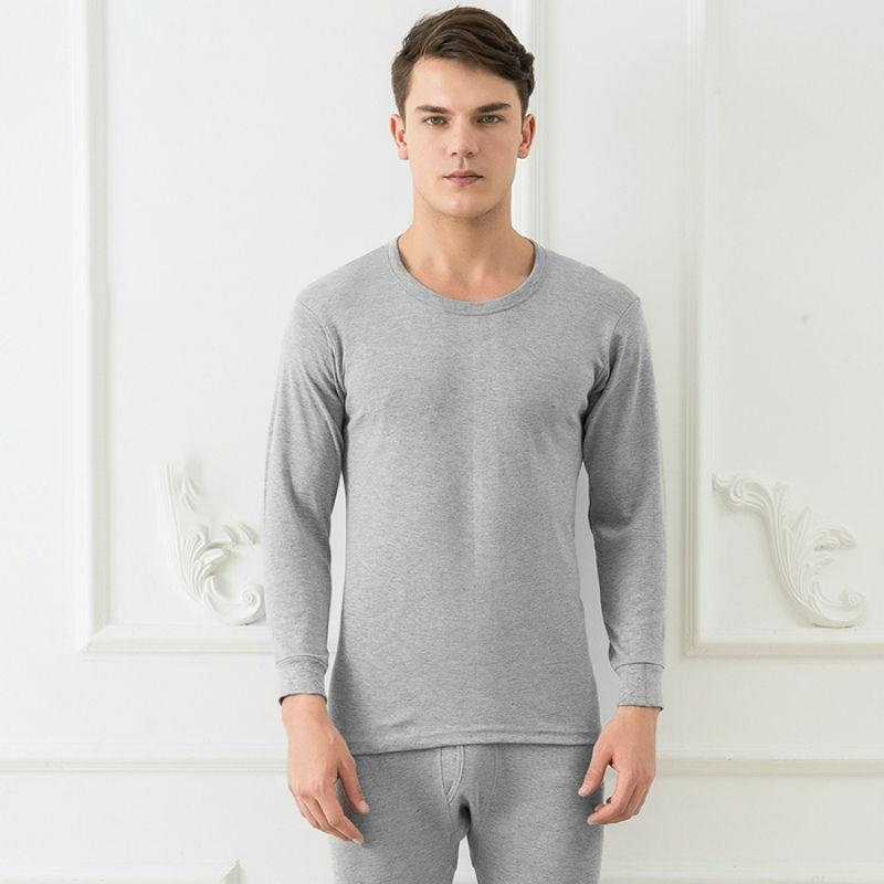 Men Winter Autumn Thicken Thermal Underwear Tight Suit High Elasticity Wearable Comfortable Versatile Soft Lining Male Pajamas Long Sleeve Breathable