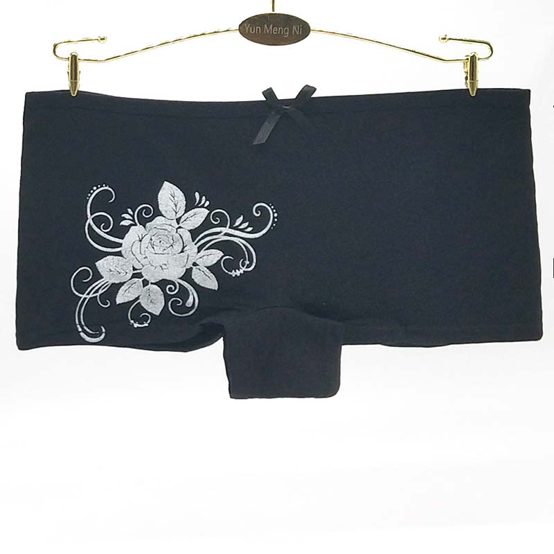 6 Pieces/set of Pure Cotton Underwear Women's Cotton Sexy Boxer Briefs