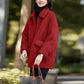 Jacket Women's Autumn and Winter Plus Velvet Thickening Mid-length Lamb Hair Lapel Loose Warm Cotton Jacket Cotton Jacket