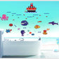 Underwater World Wall Sticker Living Room Bedroom Corridor Background Decoration Removable Sticker