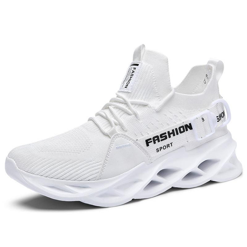 Solid Color Low-top Lightweight Unisex Spring and Summer Casual Mesh Round Head Breathable Shock-absorbing Walking Shoes
