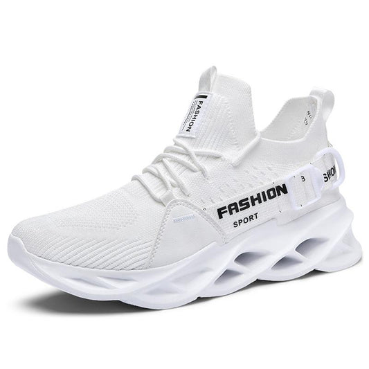 Solid Color Low-top Lightweight Unisex Spring and Summer Casual Mesh Round Head Breathable Shock-absorbing Walking Shoes
