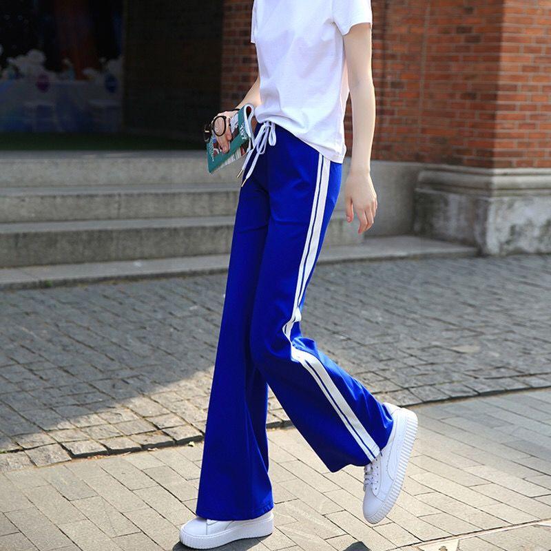 Casual Pants Trousers Women Loose Wide-leg Spring Summer Autumn Micro-flared Pants Straight Large Size Fashion Sports Pants