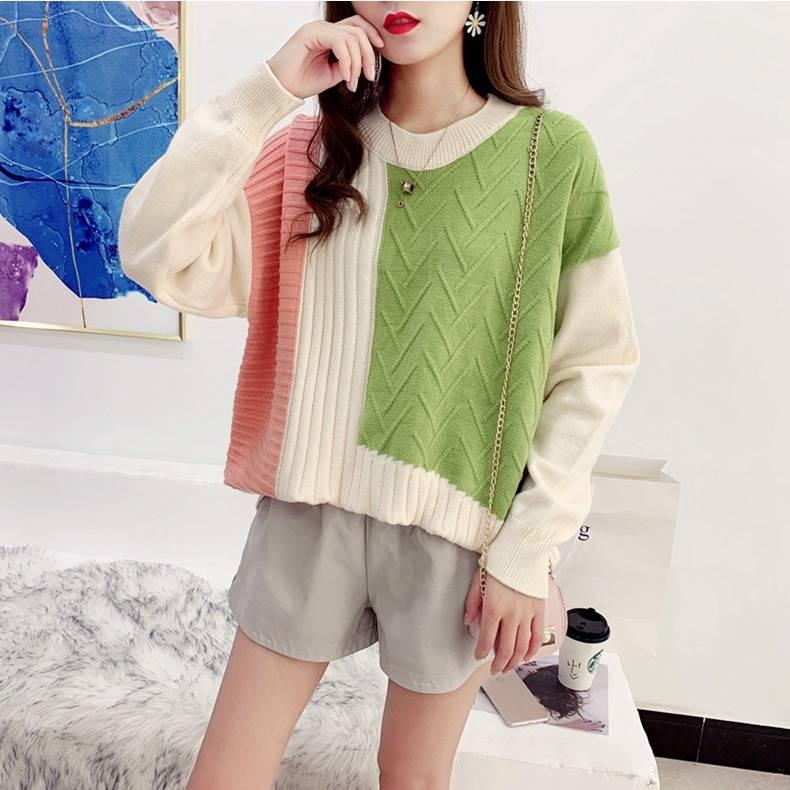 Large Size Lazy Wind Thin Sweater Autumn New Korean Version of The Loose Sweater Women's Jacket