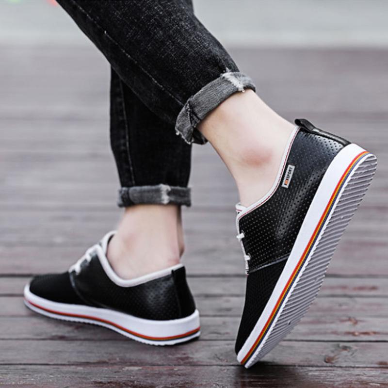 Men's Mesh Shoes Summer Breathable Sports Casual Shoes Men's Shoes Trend All-match Mesh Panel Shoes