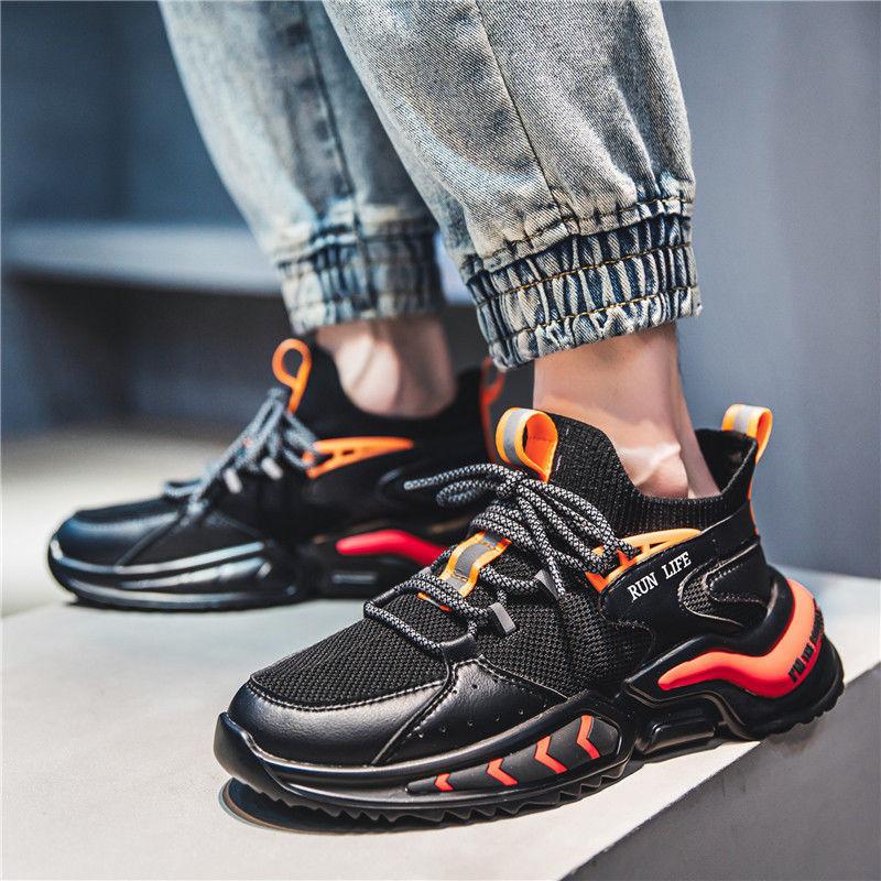 Summer Men's Sports Shoes All-match Casual Mesh Shoes Breathable and Odor-resistant Luminous Shoes