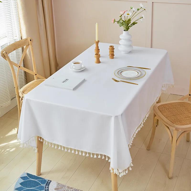 Cotton and Linen Tablecloth Nordic Style Printed Tablecloth Household Rectangular Tablecloth Decoration