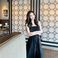 White Suspender Dress Female Summer French Retro Niche First Love Temperament Over The Knee Long Dress