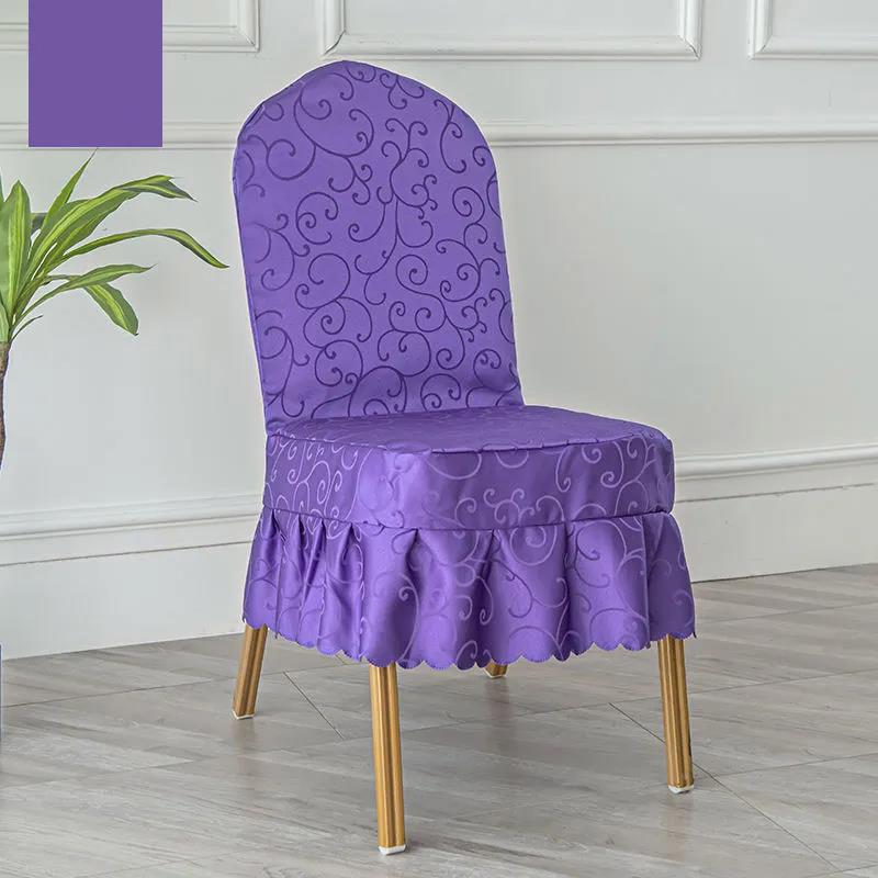 Banquet Special Stool Hotel Chair Cover Restaurant Dining Chair Restaurant Chair Cover One-piece Seat Cover