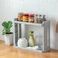 2/3/4 Layer Kitchen Storage Rack Fridge Side Shelf Removable with Wheels Bathroom Organizer Holder
