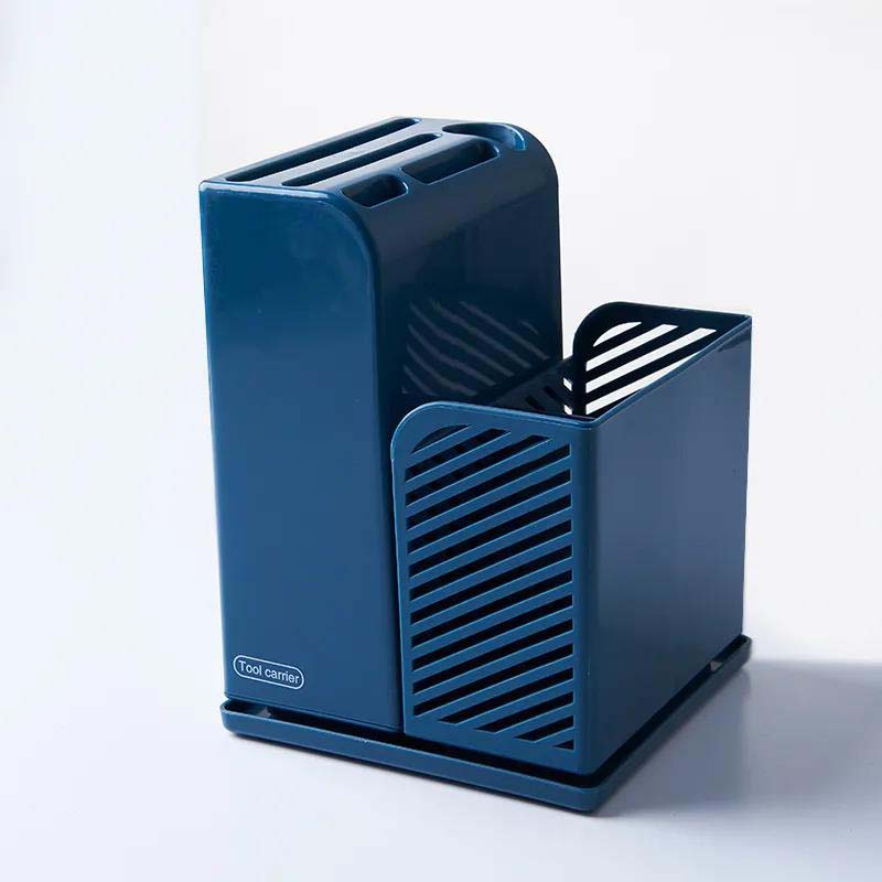 Kitchen Storage Rack Multi-function Knife Rack Plastic Storage Rack