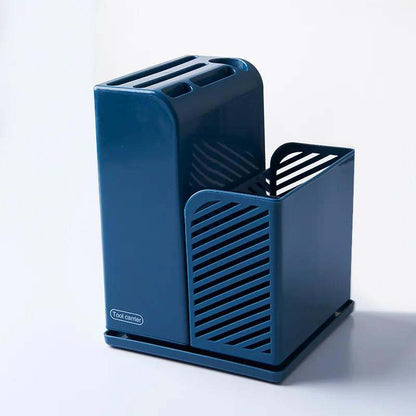 Kitchen Storage Rack Multi-function Knife Rack Plastic Storage Rack