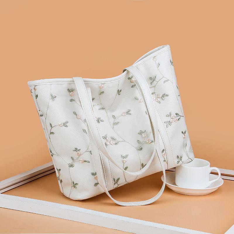 Lace Women's Bags Shoulder Bags Large-capacity Tote Bags Fashionable Atmosphere Simple All-match Women's Bags