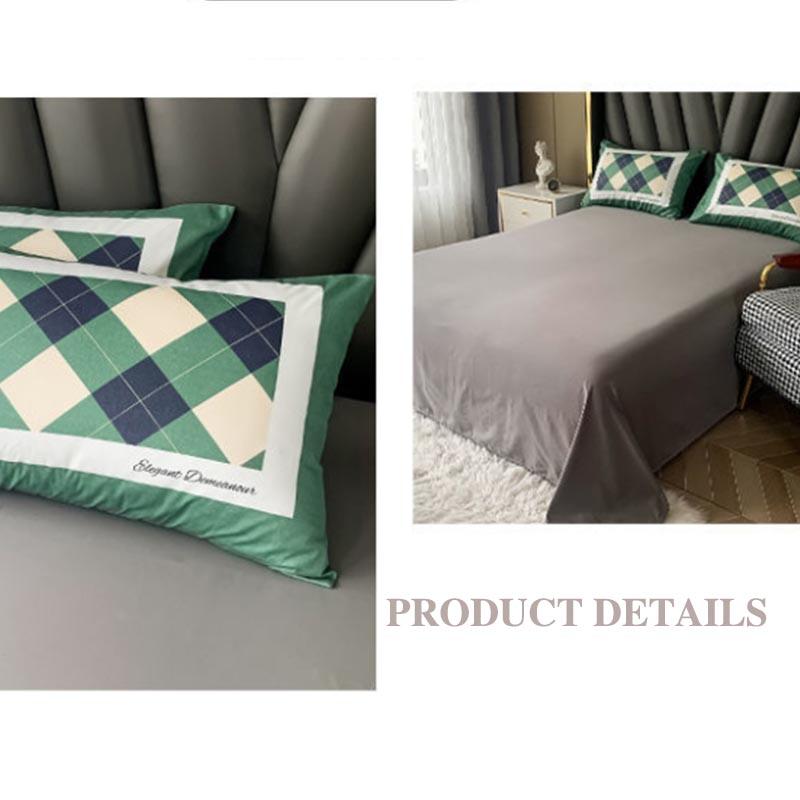 Pure Cotton Four-piece Bed Supplies Light Luxury European Style High-grade Pillowcase Is Single Suit