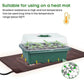 12 Holes Plastic Nursery Pots Planting Seed Tray Kit Plant Germination Box