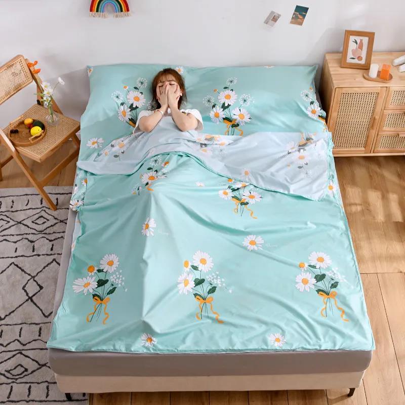Travel Dirty-friendly Sleeping Bag Hotel Single Double Anti-dirty Sheets Traveling Travel Portable Adult Sleeping Bag