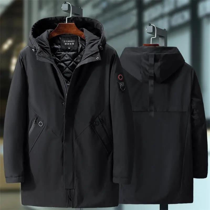 Plus Size Winter Jacket for Men 11XL Oversized Warm Parkas Coat Hooded Windbreaker Down Jackets