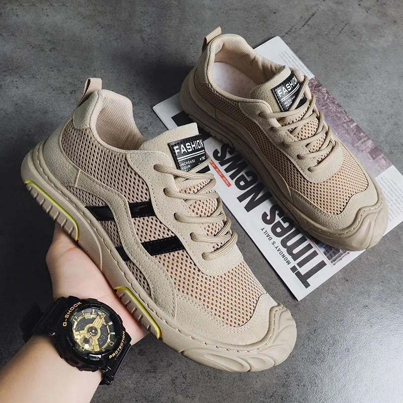 Summer Men's Shoes Breathable Mesh Non-slip Casual Shoes Sports Running Anti-stinking Light Sports Shoes