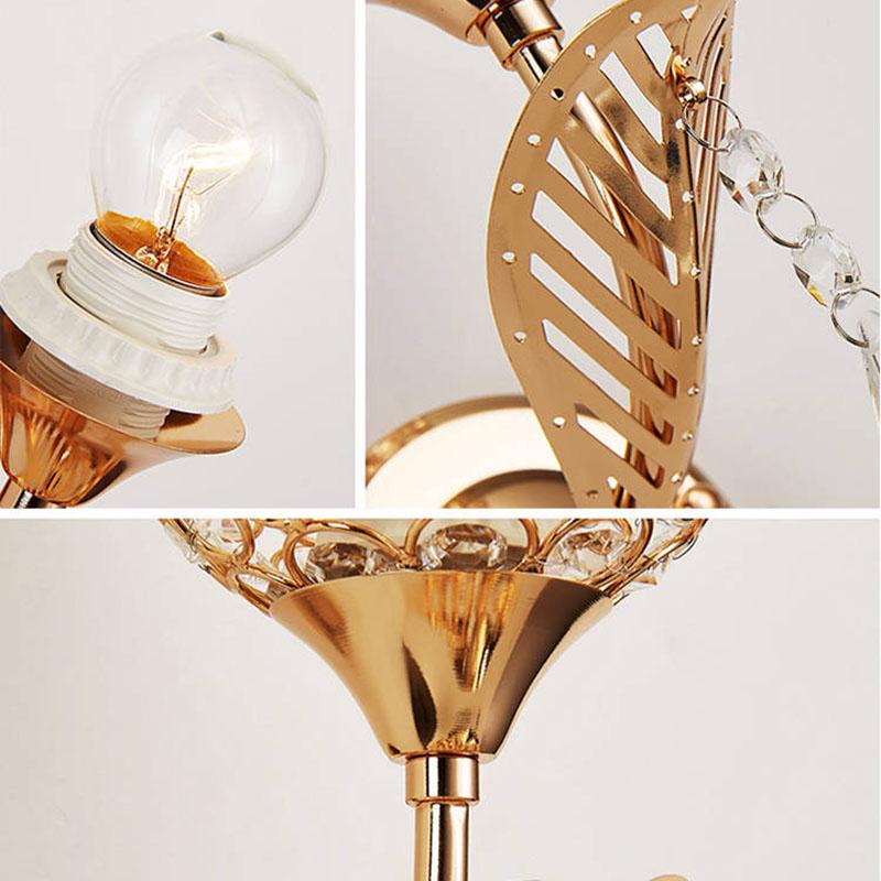 Wall Sconce Crystal Wall Light Simple Creative Bedroom Bedside Wall Lamp Crystal Lights Home Ligting