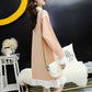 Sweater Skirt Mid-length Autumn and Winter Loose Knitted Dress Doll Collar Jacket Women Winter Knit Sweater Women Sweet and Cute