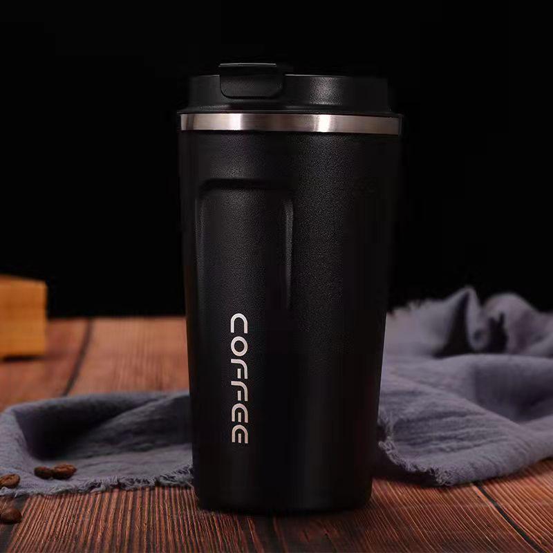 Keelorn 500ML Coffee Cup with Lid Seal Stainless Steel Vacuum Bottle Car Water Bottle Water Cup