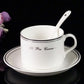 Ceramic coffee cup set Nordic style coffee Mark cup dish set drinking utensils household