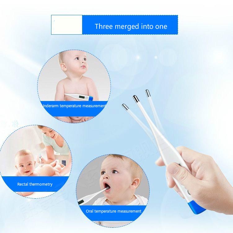 Digital LCD Thermometer Infant Child LCD Display Fever Measurement Body Temperature Measurement