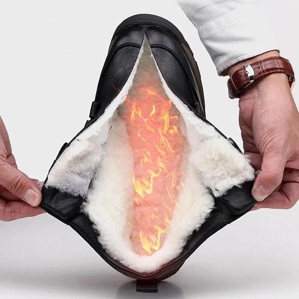 Men's Winter Cotton Shoes Plus Size Velvet Warm Casual Shoes Men's Non-slip Soft Bottom Shoes Outdoor Mountaineering Labor Protection Shoes