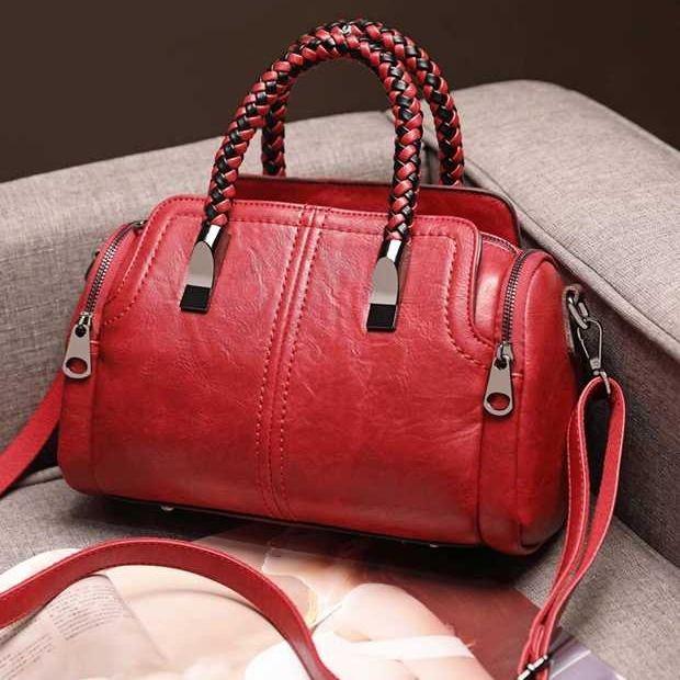 Leather Handbags Crossbody Bags for Women Shoulder Bag Ladies Vintage Handbag