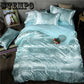 Home textile Wedding Jacquard Bedding set Luxury Satin Duvet cover bed linen bedclothes set