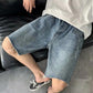 Denim Shorts Men's Summer Casual Straight Five-point Pants